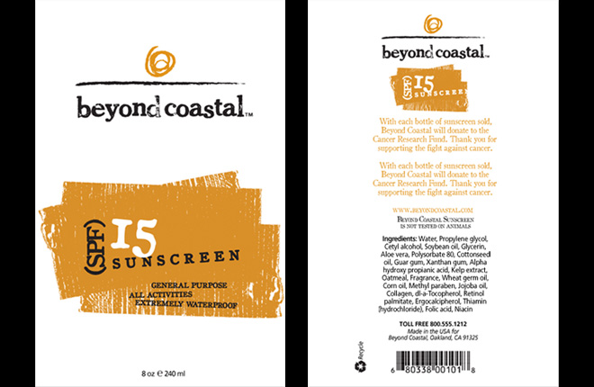 Beyond Coastal Sunscreen Bottle