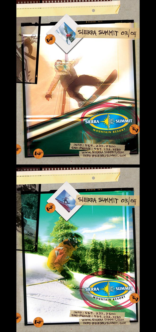 Sierra Summit Mountain Resort Season Posters